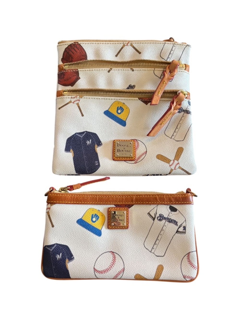 Dooney & Bourke Milwaukee Brewers MLB Crossbody Bag and Pouch